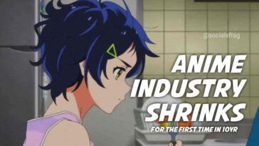 Anime industry shrunk