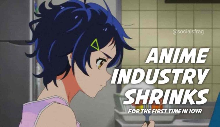 Anime industry shrunk