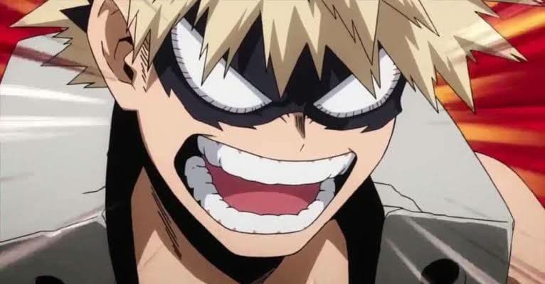 What's the color of Bakugo's eye?