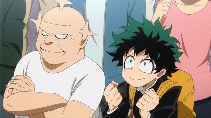 deku watching all might