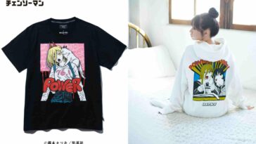 collaboration between chainsaw man and apparel brand